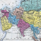 C  1840 Ewing Antique Map Asia China Japan Korea Tibet India East Indies Arabia