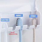 Wall Mounted Toothbrush Holder With Automatic Toothpaste Dispenser