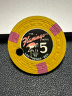  classic  Vintage  5 Flamingo Casino Poker Chip Las Vegas Nevada Gambling Token