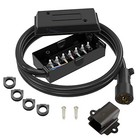  7 Way 8 Feet Trailer Cord Kit  Include Plug Holder And Trailer Connector 