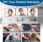 360   View 3 Way Mirror For Self Hair Cutting  Portable Barber Mirror   Make Up