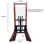 2000lbs Manual Pallet Stacker Hydraulic Stacker Forklift 63  Lift Handling Tools