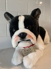 Fao Schwarz Plush Dog Boston Terrier Stuffed Animal Puppy - 12 