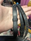 Black Stubben Crank Noseband Snaffle Dressage Bridle Adjustable Poll Super Nice
