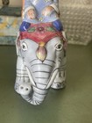 Vintage Chinese Famille Rose Porcelain Elephant Asian Figurine