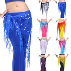 Belly Dance Hip Scarf Sequin Triangle Skirt Wrap Skirt Waist Belt Costume