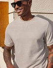 Coofandy Men s Shirts Casual Waffle Short Sleeve Crewneck T Shirts Summer Plain