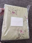 Vintage Pottery Barn Green Pink Flowers Queen Full Katrina Duvet Cover  New
