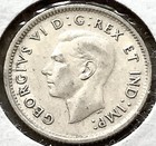 1943 Canada 10 Cents 80  Silver Km  34
