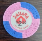  2 50 Sahara Casino Las Vegas  Nv  lcv  Casino Chip 1986 Issue