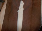 Vintage 1940s Western Rodeo Flare Leather Pants Talon Zipper Usa Sz 32x29