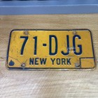 Vtg New York 70 s-80 s  License Plate Set Pair 71-djg Decor Craft Expired