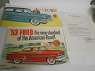 1953 Ford Employee Letter Brochure Booklet Catalog Fairlane Thunderbird Comet