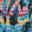 Eton Nwot 100  Silk Pocket Square In Multicolor Stripes   Botanical Print