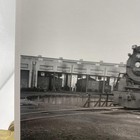 Vintage Steam Locomotive 236 Roundhouse Turntable Photo 4x5 B w Gelatin Orig