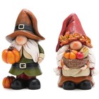  Thanksgiving Pumpkin Decorations Gnome Elf Collectibles Pumpkin Gnomes Couple
