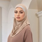 Women Hijab Wrap Scarf Muslim Turban Head Cover Shawls Islamic Headscarf Arab