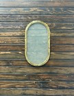 Nautilus Eye     Oval Brass Metal Ship Porthole Hatch With Frosted Glass Finish