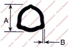 Pto Outer Profile Triangular Tube Fits Bondioli   Pavesi 100 Series Size 3   4