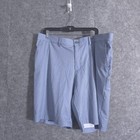 Adidas Climalite Men s 38 Golf Shorts Chino Navy Stretch Wicking 3 Stripe Sports