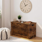 Wooden Storage Chest 30 40 Inch Storage Trunk W 2 Safety Hinges  Storage Bench 