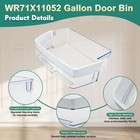 Wr71x11052 Door Shelf Bin For Ge Refrigerator Right Side Gallon Bin Replaceable