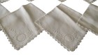 Vintage Hand Embroidered Napkins White Cotton Scalloped Edge Set Of Ten See