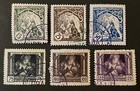 Travelstamps  1919 Czechoslovakia Stamps Scott  b124-b129 Independence Cto