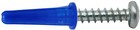 Conical Plastic Anchors  8- 10- 12 X 1  Blue  With Or Without  10 X 1  Screws
