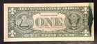 1 One Dollar Major  Mint Error Ink Smear 1969 B Federal Reserve Note Currency