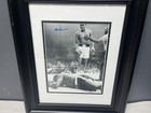 Signed - Muhammad Ali Photo Vs Sonny Liston Phantom Punch Framed Gai Coa