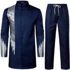 Men s African Attire 2 Piece Dashiki Outfit  Traditional Clothing  Ethnic Wear