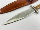 Vintage Dagger Knife  Hand Forged Steel Blade Wood Handle Handmade