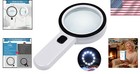 Ultra-clear Optical Lens Handheld Magnifier - 12 Led For All Ages   Hobbies