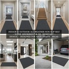 10ft    4ft Indoor Outdoor Door Entrance Kitchen Mat Heavy Duty Waterproof Rug