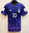 Lionel  Messi Signed Argentina Away World Cup 2022 Jersey With Coa