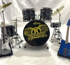 Miniature Drum   Guitar Set  -   Aerosmith  1 - Memorabilia And Collectibles