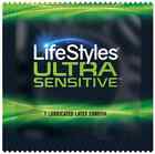 Lifestyles Ultra Sensitive Lubricated Latex Condoms - 50ct - Fast Shipping