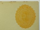 1891 El Salvador 11 Centavos San Miguel Volcano Sunrise Train Postal Stationery 