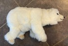 Hansa Walking Polar Bear Cub Realistic Stuffed Plush Animal Soft Toy 14 Inch