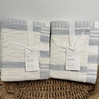 Pottery Barn Hawthorn Patchwork Quilted Euro Shams Set 2 Handcrafted Cotton New