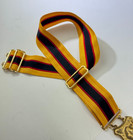 Vtg Accessocraft Nyc Gold Tone Black Yellow Stretch Belt Sash Charity Ds66