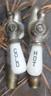 Antique Nickel Brass Hot   Cold Vintage Sink Faucets Hays-eire Cbc
