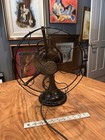Antique Ge General Electric Brass Blade Oscillating Fan Type Au 12   