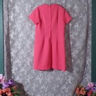 Vintage 60s Dress 1960s Coral Mod Twee Quirky Jackie Kennedy Costume Size Xl
