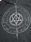 Him Heartagram Zip Up Hoodie Ville Valo Rare Bam Margera Cky Size Small Y2k Sk8