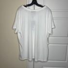 Harley Davidson Women   s V Neck White Shirt 120th Anniversary Large Eagle Design