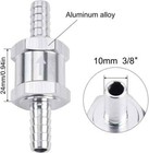 4x 10mm 3 8  Fuel Line Non-return One Way Air Fuel Oil Check Valve Diesel Gas