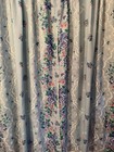 Vintage 80 s Floral   Butterfly Pinch Pleat Curtains  4 Panels 