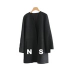 The Row Womens Silk Cashmere Wool Double-sided Hollow Fashion Classic Short Coat
